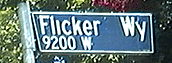 Flicker Way sign