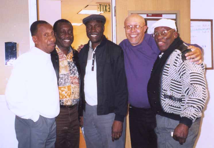 Arthur Lee Maye with The Crowns' Johnny Coleman (left) and Charles Colbert