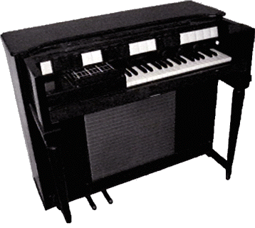 angle view of Hammond organ
